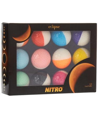 Nitro Eclipse 12-Pack Golf Balls 12 count assorted