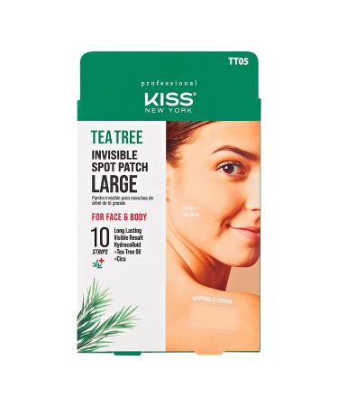 Kiss New York Hydrocolloid Acne Pimple Patch for Zits and Blemishes Korean Skin Care Spot Treatment Stickers for Face and Body Made in Korea (Large)