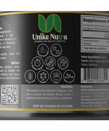 Buy Pure Micronized Creatine Monohydrate Powder | Enhance Muscle Mass & Performance | Halal Kosher Vegan Keto Friendly | Unflavored - Shop Internationally - Buy Online on GoSupps.com