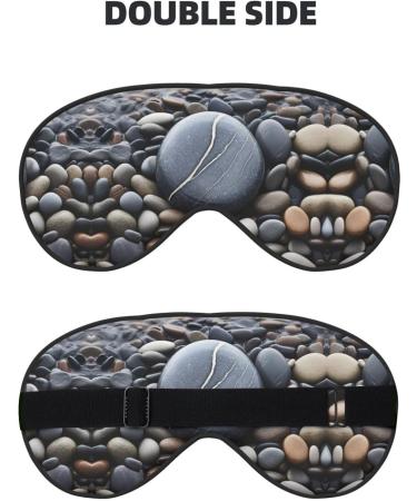 SSIMOO Beach Stone Sleep Mask - Adjustable Breathable Fashionable Eye Mask for Comfortable Sleep | International Shipping Available - Buy Online on GoSupps.com