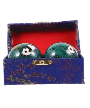 Magiclulu 2st Fitness handball handball handball handball made of metal eggs with the hand express ball to strengthen the handcuff of the hand trainer yoga cloisonn -emille baoding