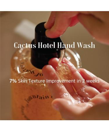 Fountain of Waters Cactus Hotel Hand Wash & Serum Set - Vegan Cruelty-Free Gift for Her - Premium Almond Oil infused - 300ml & 45ml - Crafted in Korea - Buy Online on GoSupps.com