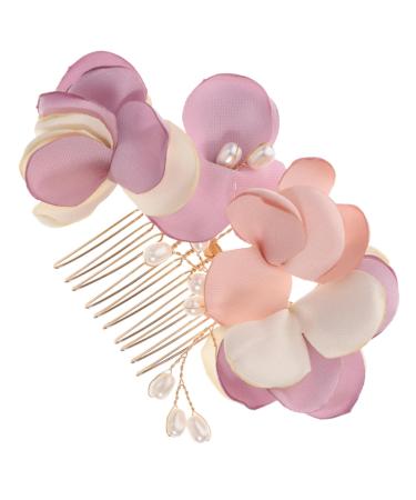 MAGICLULU Bridal Headwear Wedding Headpiece Flower Hair Comb Bridal Headpieces Wedding Bridal Hair Comb Bride Hair Comb Bridal Side Combs Wedding Hair Accessories for Brides Bride Headdress
