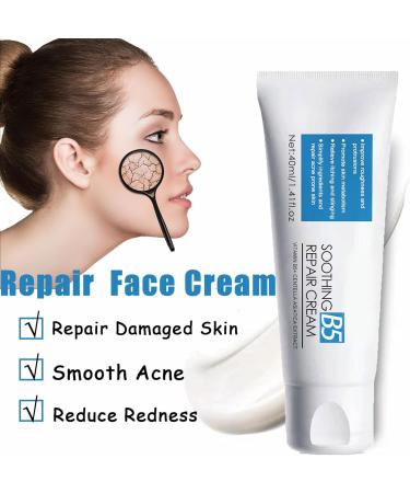 Repair Face Cream Smoothing Day Cream Anti Redness Moisturiser Cream Firming Face Cream For Sensitive Skin Face Moisturizer For Women & Men Vitamin B5 Cream For Acne Brightening & Repair Damage Skin - Buy Online on GoSupps.com
