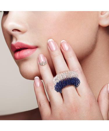 Buy Milists 5-Piece Acupressure Ring Set for Pain Therapy | Sensory Finger Rings for Children & Adults in Gold Silver Black Blue Red - International Shipping Available - Buy Online on GoSupps.com