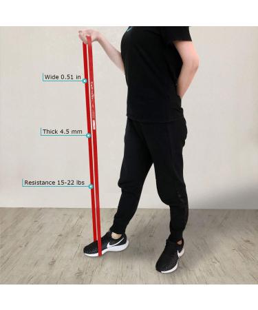 TheFitLife Resistance Pull Up Bands - Long Loop Exercise Bands for Powerlifting & Fitness Training - Red - Buy Online on GoSupps.com