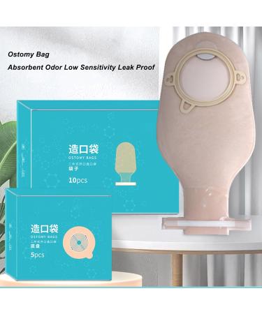 ZJchao Disposable Colostomy Bag - 10 Pcs Leakproof One Piece Ostomy Pouch for Ileostomy & Colostomy Care | Buy Internationally - Buy Online on GoSupps.com
