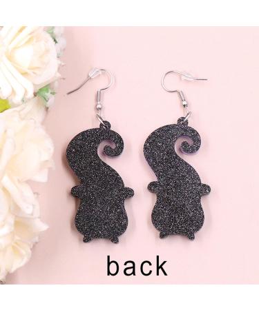 Feylie Halloween Earrings - Trendy Skull Jewelry for Women & Girls | Unique Acrylic Ear Fans & Perfect Gift - Buy Online on GoSupps.com