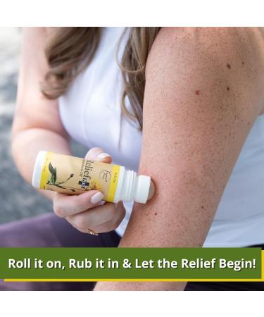 Relief Plus Arnica Muscle Oil All-Natural Roll-On for Sore Muscles & Aching Joints with Cypress Eucalyptus & Helichrysum Brookethorne Naturals - Buy Online on GoSupps.com