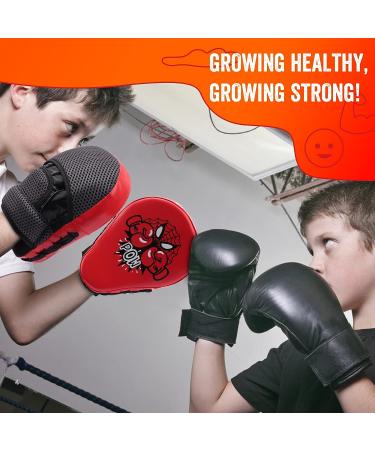 Kids Boxing Pads Focus Mitts | Punch Mitts for MMA, Muay Thai, Kickboxing | Martial Arts Training | Ages 3-12 | Gift Box Included - Buy Online on GoSupps.com