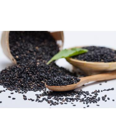 Jeske Sports Supplies Mynatura Falooda Organic basil seed basil seeds smoothie vegan herbs raw food salad dressing bag 2 x 500 g - Buy Online on GoSupps.com