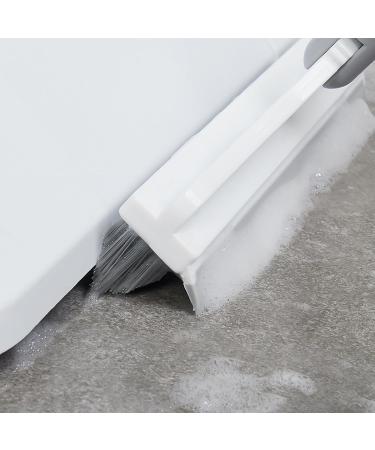 Ulafbwur Adjustable Brush Head Scrubber - Long Handle for Effective Bathroom Tile & Floor Cleaning | Durable Stiff Bristles | Versatile for Kitchen & Shower - Buy Online on GoSupps.com