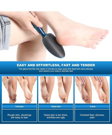 Banral 2-in-1 Nano Glass Raspel & 3D Foot Care Pedicure Set - Professional Callus Remover for Men & Women | Salon & Home Foot Care - Buy Online on GoSupps.com