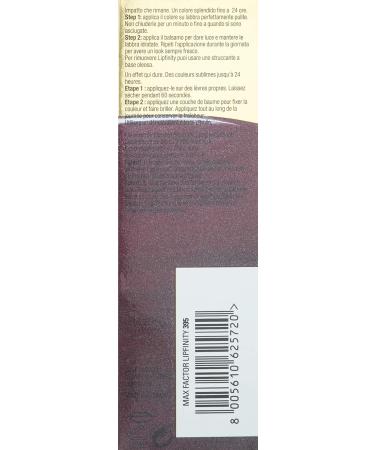 Max Factor Lipfinity Lipstick Two Step - 395 So Exquisite | Long-lasting & Vibrant Color | 2 Pieces in One Box - Buy Online on GoSupps.com