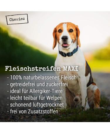 Buy Chewies Maxi Dog Meat Stripes - 100% Horse Meat Sugar & Cereal Free 150g | Premium Dried Treats for Dogs - Buy Online on GoSupps.com