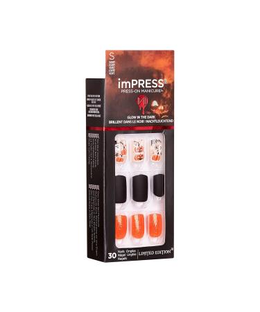 Shop KISS imPRESS Limited Edition Halloween Glow-In-The-Dark Press-On Nails - Hey Boo-tiful with PureFit Technology | Includes Prep Pad Mini File & Cuticle Stick - International Shipping Available - Buy Online on GoSupps.com