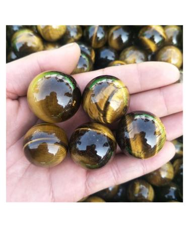 Natural Sphere 1pc Yellow Tiger Eye Ball Quartz Sphere 20-30MM Natural Crystal Crafts for Decoration Gift Decoration feng Shui. 5PC Light Grey