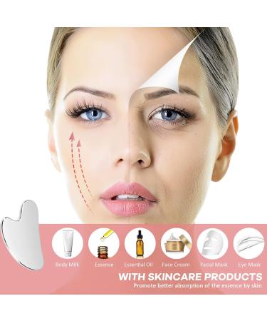 Premium Stainless Steel Gua Sha Tool for Facial & Body Massage | Lymphatic Drainage & Sculpting | Gua Sha Scraping Massage Tool - Buy Online on GoSupps.com