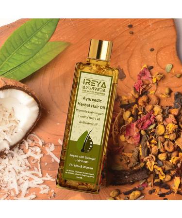 Herbal Hair Oil for Growth, Anti-Dandruff, and Hair Fall Control - 100ml - Buy Online on GoSupps.com