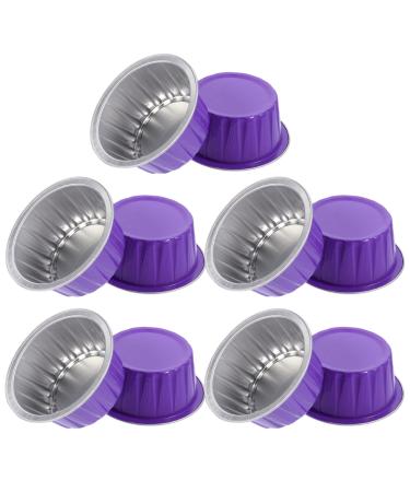 HOMSFOU 30 PCS Bowl For Melting Wax Tool Purple Liner Heating Bowl Aluminum Foil Purplex3pcs 6.3x6.3cmx3pcs
