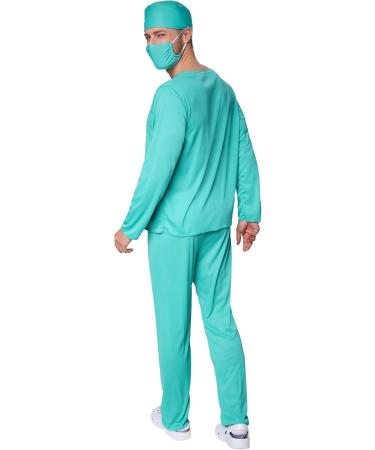 Men's Doctor Costume | Stylish Doctor's Outfit with Comfortable Pants | Includes Oral Protection & Scalp - Dressforfun XL (No. 301531) - Buy Online on GoSupps.com