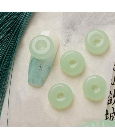 FEIlei Peace Buckle Nail Charms Glass Nail Rhinestones Flat Back Nail Gems Nail Decor - Buy Online on GoSupps.com