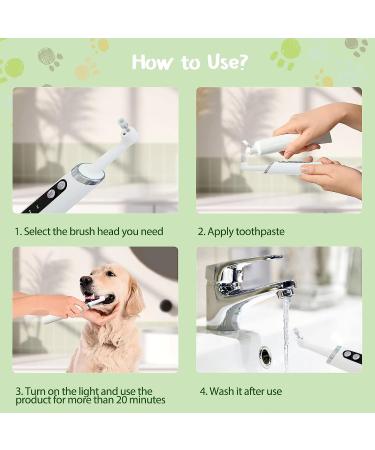 Smile-Aid Tooth Polisher: Multifunctional Teeth Cleaning Kit for People, Cats, and Dogs - USB Charging, Waterproof White - Buy Online on GoSupps.com