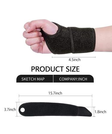 Wrist Brace 1 Pair Wrist Strap Right Hand and Left Hand Wrist Band Strength Training Suitable for protecting and relieving wr - Buy Online on GoSupps.com