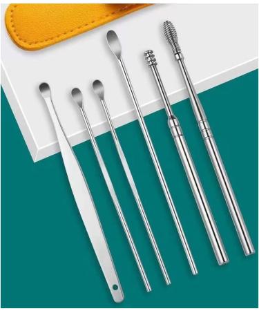 SSWERWEQ Ear wax removal tool 1pc Yellow Ear Cleaner Wax Removal Tool Earpick Sticks Earwax Remover Ear Cleanser Spoon Care Earpick - Buy Online on GoSupps.com