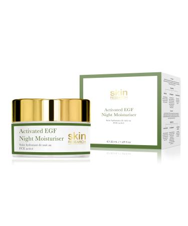 Skin Research Activated EGF Night Moisturiser 1.69 fl oz 1.69 Ounce (Pack of 1)