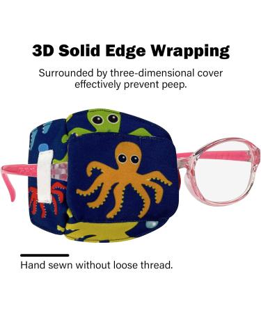 Best Kids Eye Patch for Amblyopia & Strabismus - ZYr Octopus Right & Left Eye Cover for Glasses Post-Surgery Support - Buy Online on GoSupps.com