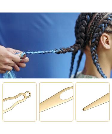 8 Pcs Interlocking Tool Set for Locs with Velvet Bag - Dreadlock Crochet Needle Kit for Easy Hair Tightening - Ideal for Sisterlocks and Interlocks - Gold - Buy Online on GoSupps.com
