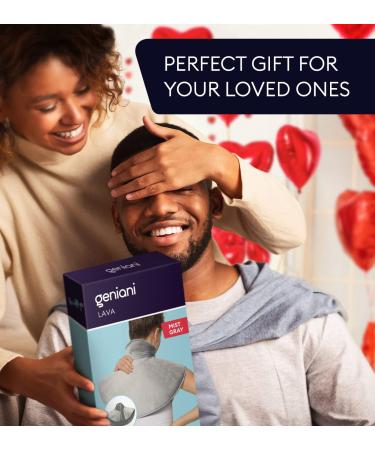 GENIANI XXL Heating Pad for Neck and Shoulders 22x24 - Neck Pain Relief - 6 Heat Settings - Auto Shut-Off - Ideal Gifts for Men and Women - Buy Online on GoSupps.com