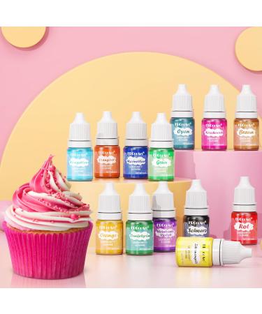 16 Colors Food Coloring Set - Highly Concentrated Liquid for Cakes Drinks Slime Soaps & More - 6ml Each | International Shipping Available - Buy Online on GoSupps.com