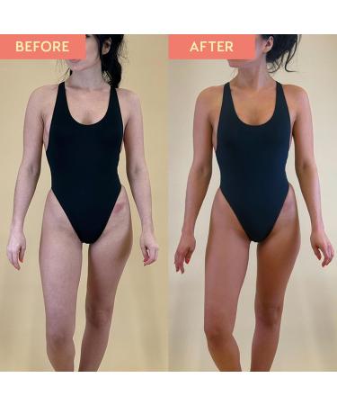 He-Shi Self Tan Express Instant Fake Tan Liquid Dark Natural Liquid Tan Lotion - Quick Dry Formula with No False Tan Smell - Vegan & Cruelty Free - Dark Bronzing Glow (150ml) - Buy Online on GoSupps.com