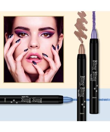 LOKFAR 16 PCS Glitter Eyeshadow Stick Set - Waterproof & Hypoallergenic Eye Makeup Crayons - Buy Online on GoSupps.com