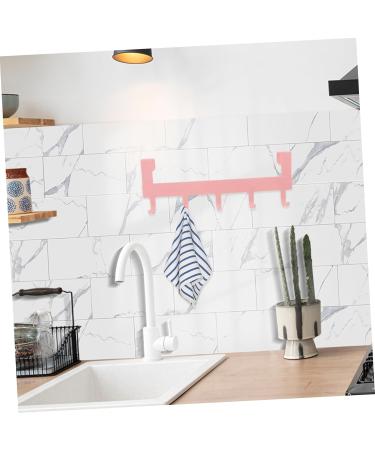 Cabilock Over The Door Towel Rack Over The Door Towel Bar Traceless Hooks Hook up Row Hook Household Size 1 Pink - Buy Online on GoSupps.com