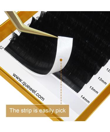 QUEWEL Easy Fan Russian Lashes 2D-20D Volume Extensions - 0.05D Curl Mix 8-15mm | Self Fanning Lashes for Easy Volume - 1 count - Buy Online on GoSupps.com