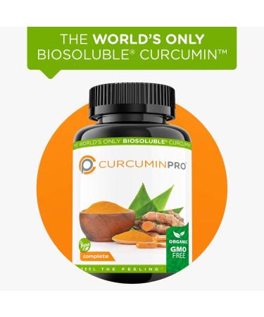 CurcuminPro Complete Vegan | BioSoluble Brown Rice Protein & Organic Turmeric Curcumin Supplement | Plant-Based Formula for Daily Wellness | 60 Count - Buy Online on GoSupps.com