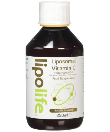 lipolife liposomal high Strength Vitamin C - 48 Servings 1000mg unflavoured. LVC1 Made in UK to GMP Standards. Vegan Gluten-Free (lipolife Gold)
