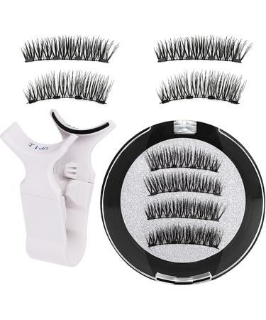 Magnetic Eyelashes Magnetic Eyelashes Natural Reusable No Glue False Eyelashes Magnetic Eyelashes No Glue or Liner Needed With Applicator Easy To Wear Eyelashes Natural Waterproof - Buy Online on GoSupps.com