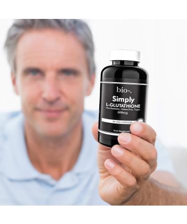 Biodash 500 Milligrams of Simply L-glutathione Capsules - 90 Vegetarian Tablets - Clear - Buy Online on GoSupps.com