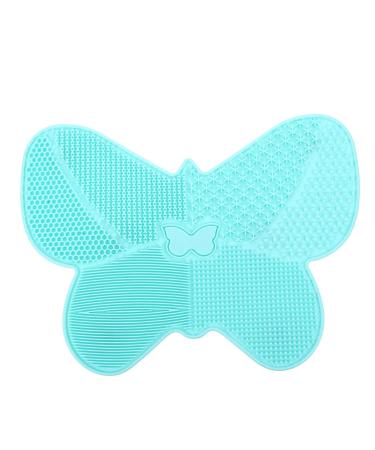 1pc Silicone Scrub Pad Beauty Tool Cleaning Silicone Makeup Applicator Cleaning Tool Make up Kit Makeup Cleaning Mat Cleaning Scrubber Makeup Cleaning Pad Brush Cosmetic 23X17cm Green