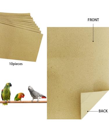 DVECUE Gravel Paper for Bird Cage 11x17 Inch - 10 Pack Absorbent Liner Sheets - Buy Online on GoSupps.com