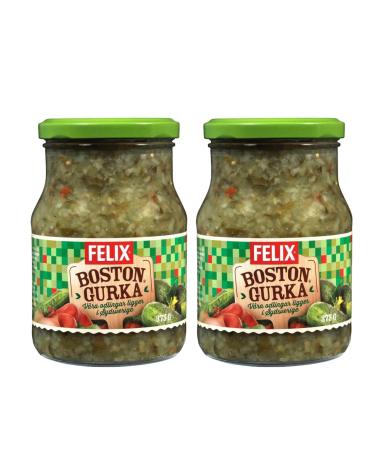 Felix Bostongurka Pickled Cucumber Relish 375g - Pack of 2