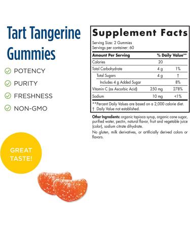 Nordic Naturals Sport Vitamin C Gummies - Tart Tangerine 125mg, 120 Count - Buy Online on GoSupps.com