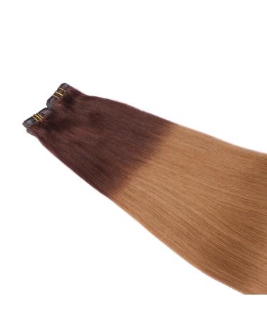 Buy Tape In Hair Extensions #6/27 Ombre - 40cm 50 Tresses 100% Remy Real Hair by Novon Hair Extensions - Buy Online on GoSupps.com