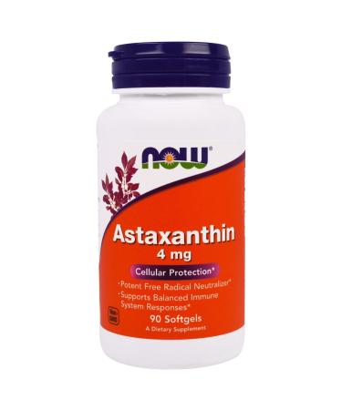 Now Foods Astaxanthin 90 Softgels 4 Mg