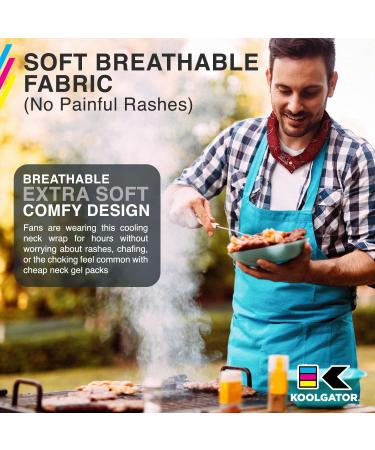 KOOLGATOR Cooling Neck Wrap - Red Paisley 1.0 - Gel Ice Wrap for Neck, Face & Shoulders - Cooling Bandana for Women, Men & Kids - Buy Online on GoSupps.com