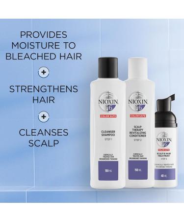 Nioxin System 6 Trial Kit for Chemically Treated Hair with Thinning Scalp - 340ml - Buy Online on GoSupps.com